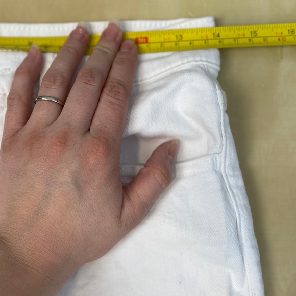 NWOT Hudson Noa High Rise Straight Fit Cropped Jeans White 25 Capsule Wardrobe - Picture 3 of 13